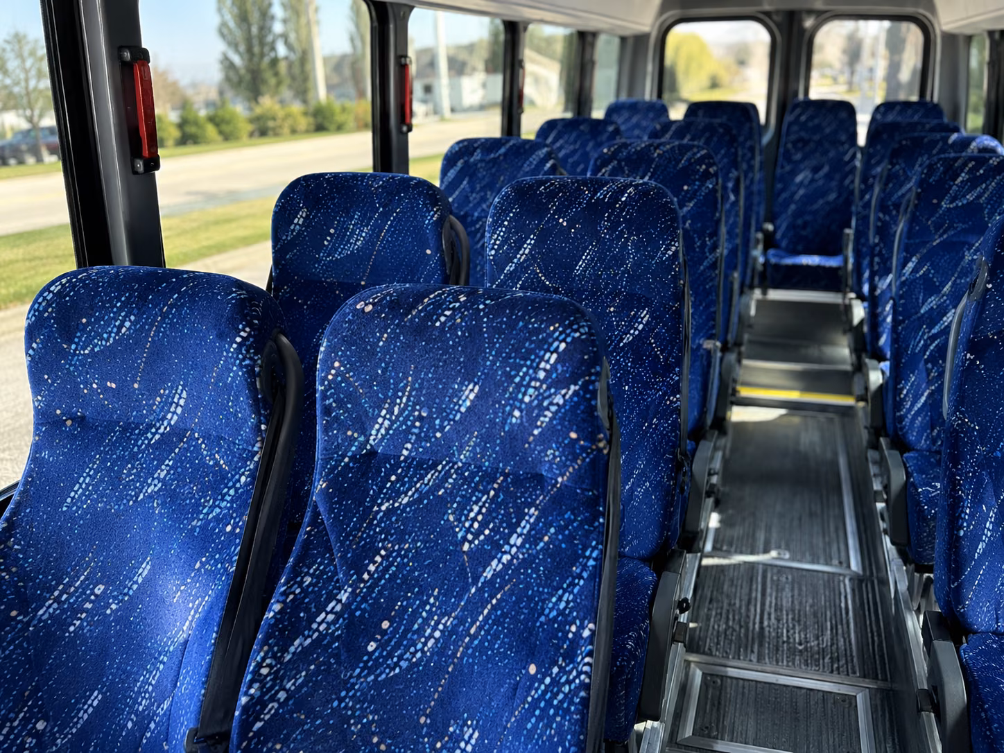 pharr 18 passenger minibus inside