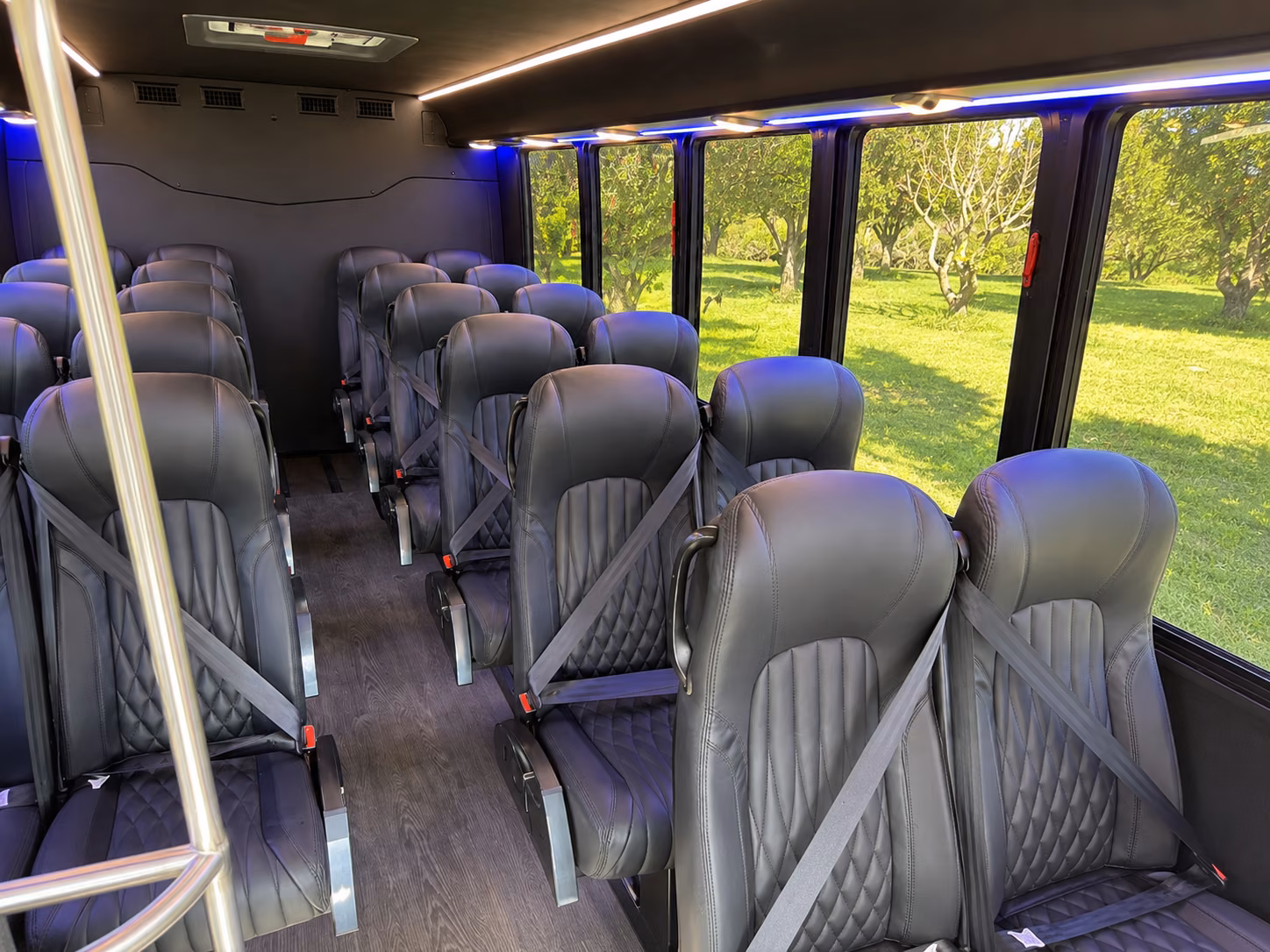 pharr 18 passenger minibus interior