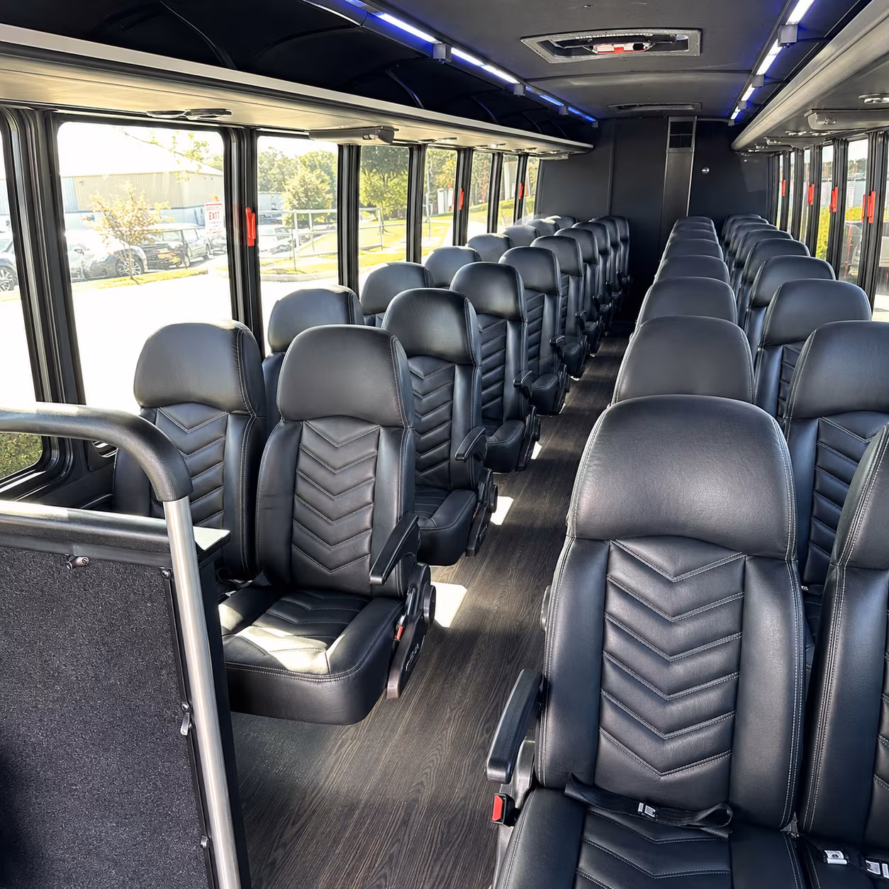 pharr 28 passenger minibus interior