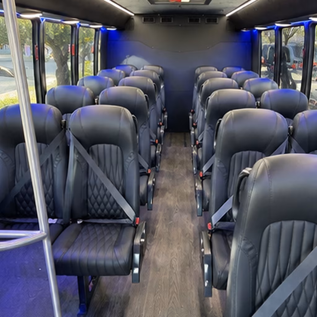 pharr 35 passenger minibus interior