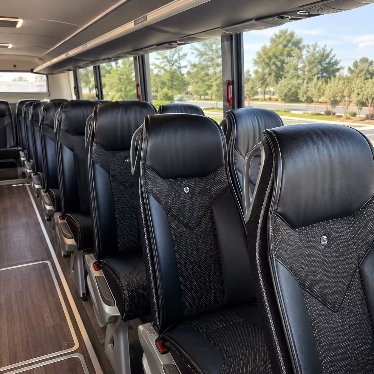 pharr 45 passenger charter bus interior