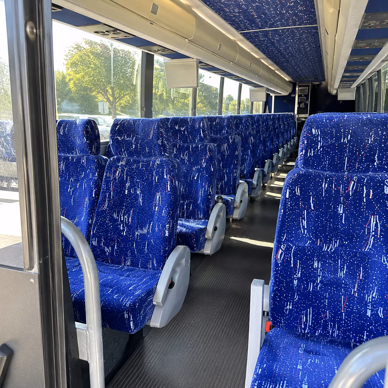pharr 50 passenger charter bus inside