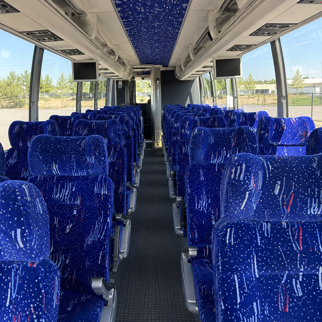 pharr 54 passenger charter bus interior