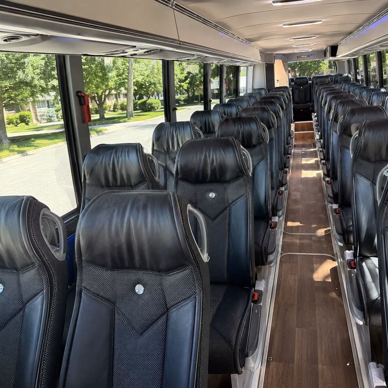 pharr charter bus interior
