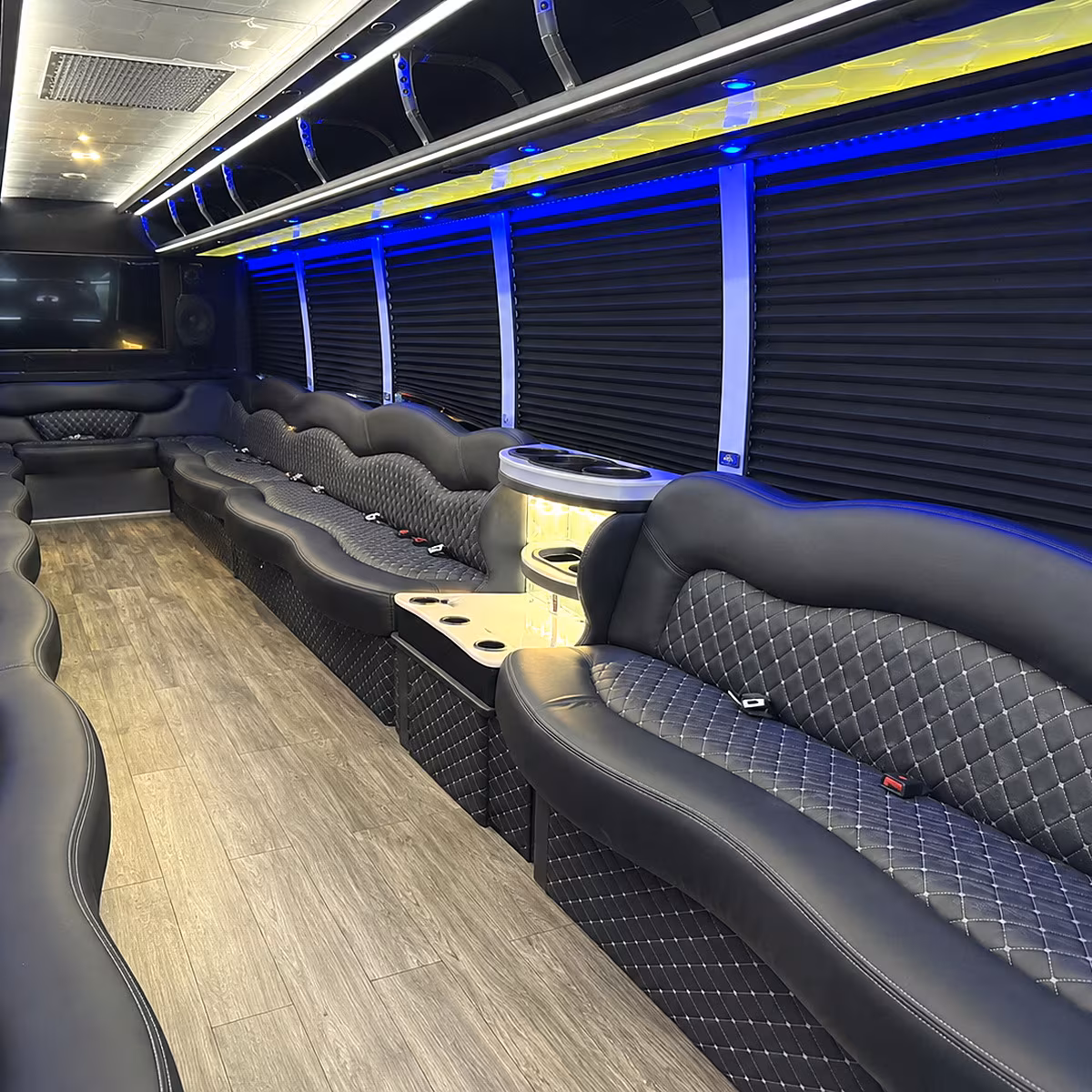 pharr party bus interior